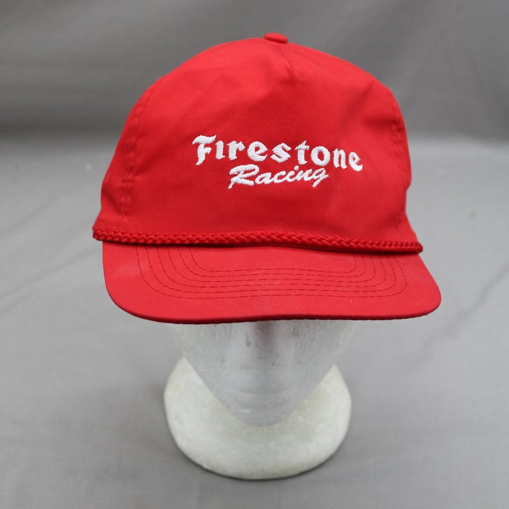 Vintage Car Racing Hat - Firestone Racing - Adult Snapback